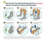 Silver Conductive Glove Pair | One Size Fits Most