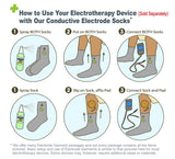 Conductive Electrode Socks Pair Package