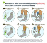 ChoiceMMed TENS Device with Electrode Socks Pair