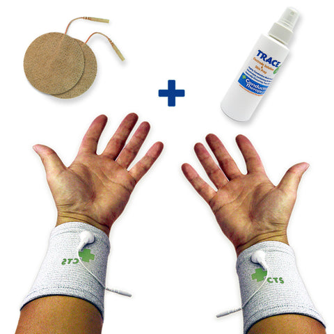 Conductive Electrode Cuffs Pair Package